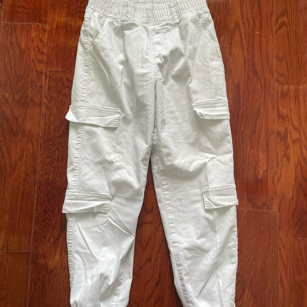 V.I.P. White Cotton Blend Pants - 3/4 Size